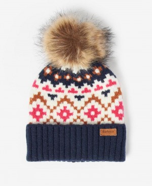 Accesorii Copii Barbour Girls' Claudia Beanie Bleumarin | Romania_BAR47711