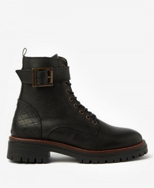 Cizme Dama Barbour Heidi Commando Negrii | Romania_BAR46346