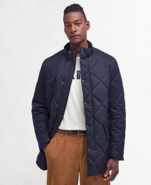Geaca Barbati Barbour Standford Chelsea Matlasat Bleumarin | Romania_BAR60974