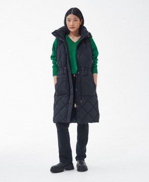 Geaca Dama Barbour Orinsay Gilet Negrii | Romania_BAR61578