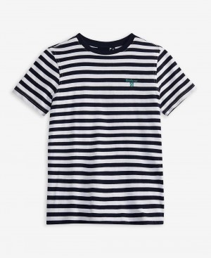 Haine Copii Barbour Boys' Finley T-Shirt Stripes | Romania_BAR89062