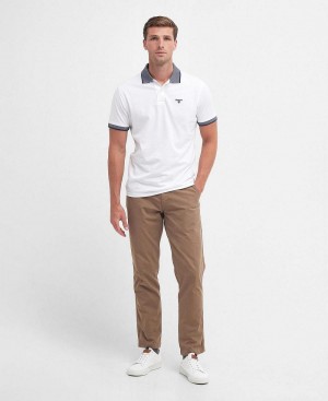 Pantaloni Barbati Barbour Glendale Chinos Maro | Romania_BAR16041