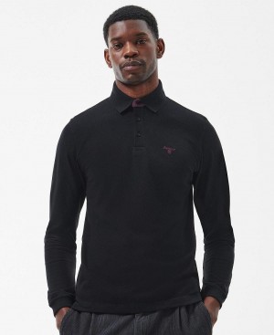 Topuri Barbati Barbour Conforth Polo Shirt Negrii | Romania_BAR43072
