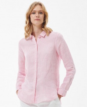 Topuri Dama Barbour Barbour Marine Shirt Albastri | Romania_BAR74888