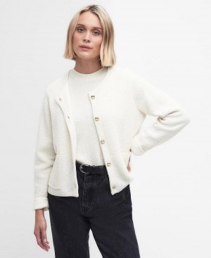 knitwear Dama Barbour Celeste Cardigan Albi | Romania_BAR90750